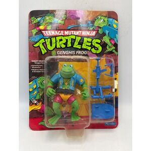 1989 TMNT Ninja Turtles Genghis Frog Playmates Action Figure Sealed‎